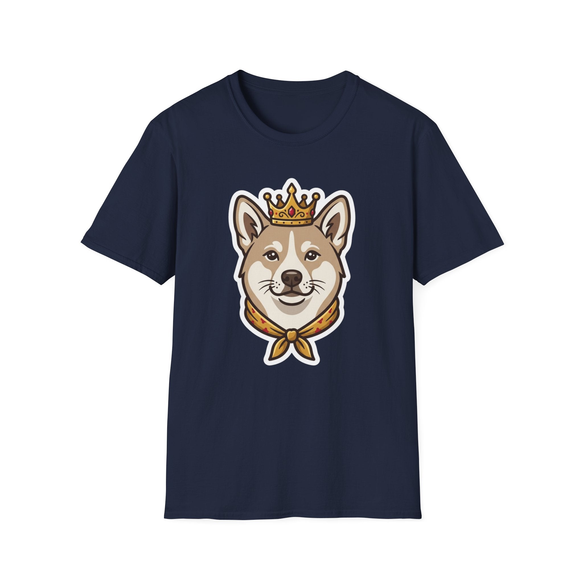 Little Prince of Paws T-Shirt-T-Shirt-luxury-rescue-dog-t-shirt-for-dog-lovers-Navy-S-Rescue Paws Club
