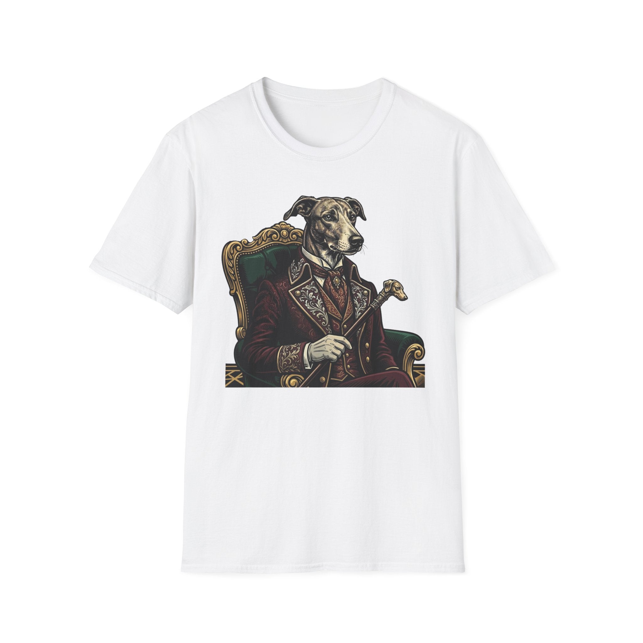 Viscount Wagmore T-Shirt-T-Shirt-luxury-rescue-dog-t-shirt-for-dog-lovers-White-S-Rescue Paws Club