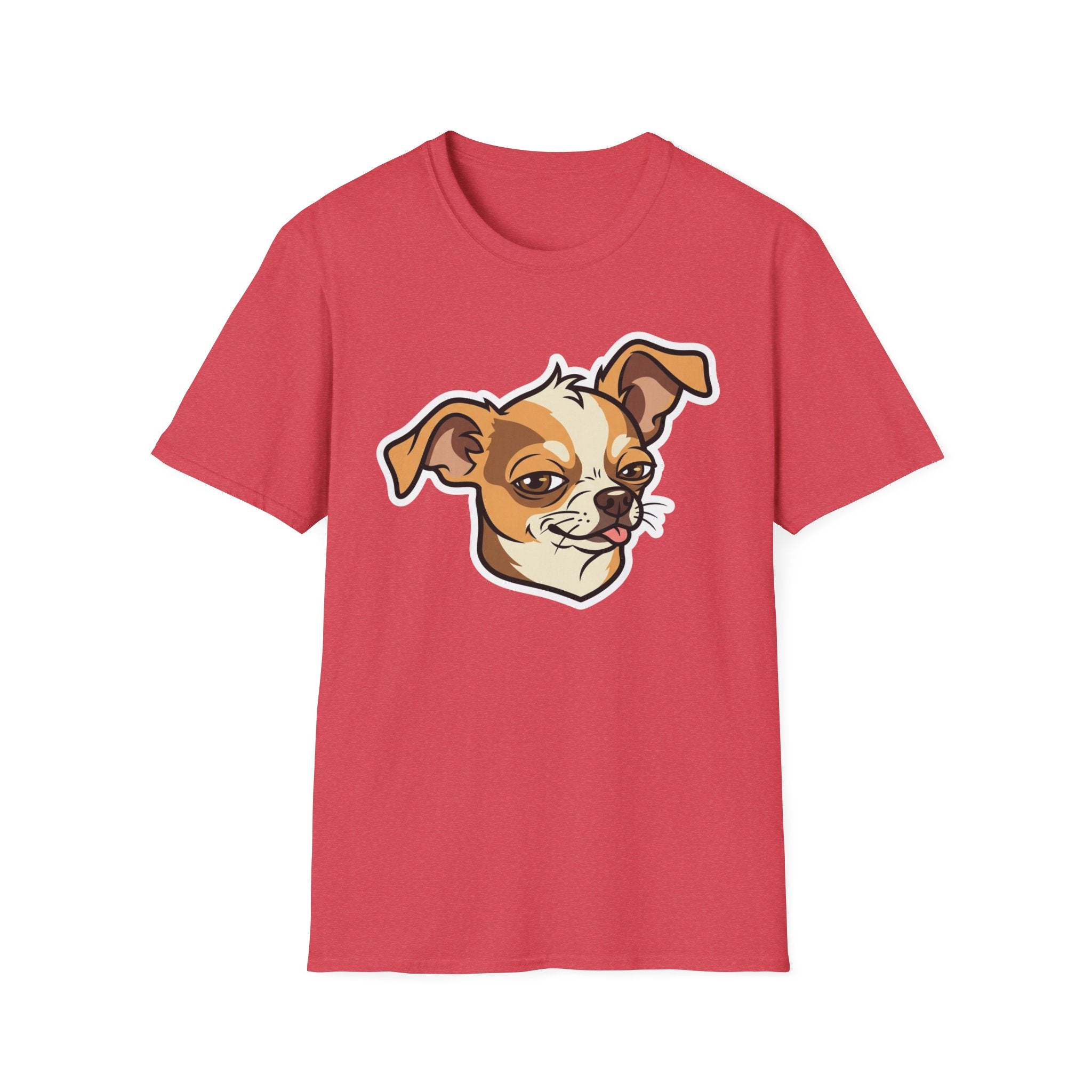 Sassy Chihuahua T-Shirt-T-Shirt-luxury-rescue-dog-t-shirt-for-dog-lovers-Heather Red-S-Rescue Paws Club