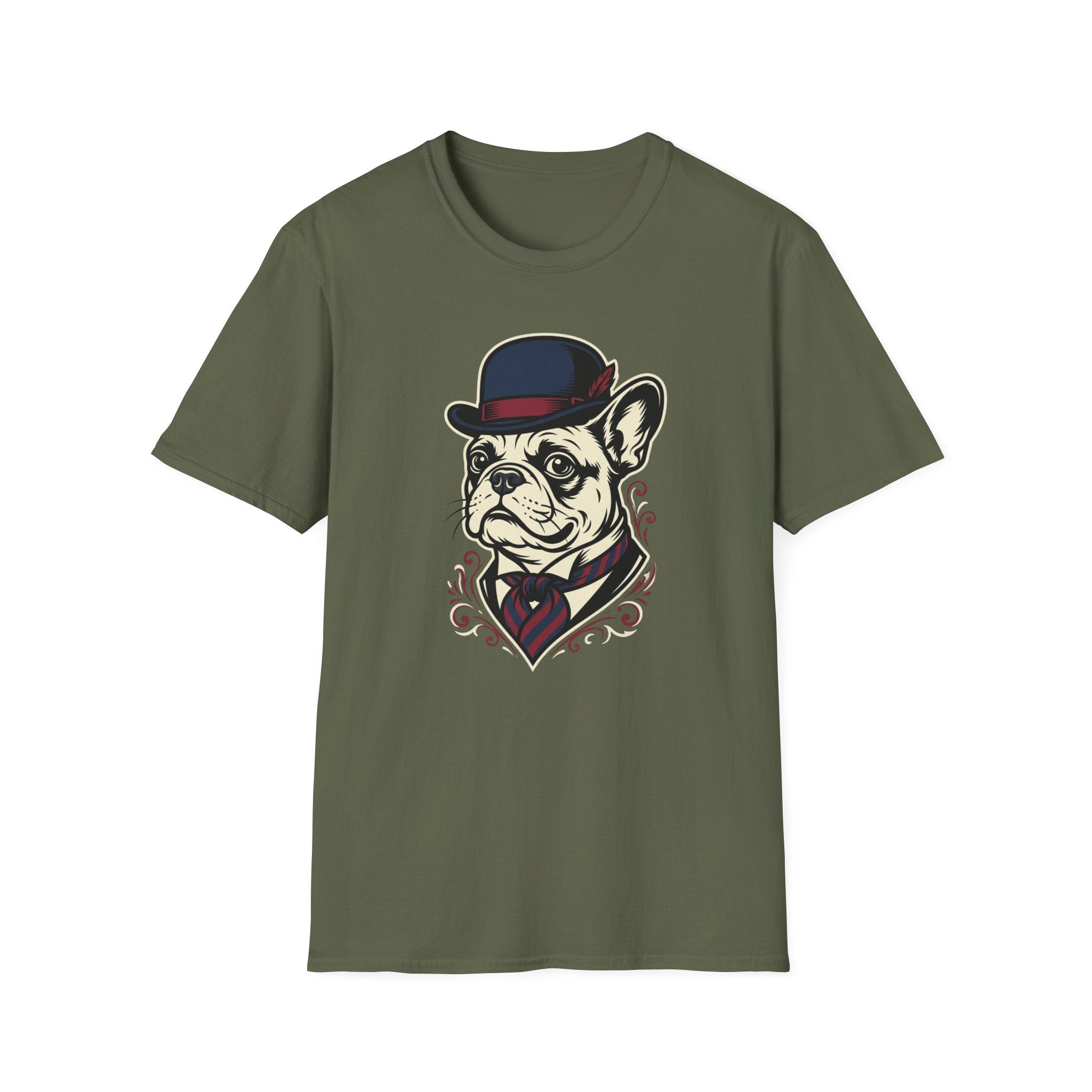 Sir Arfthur T-Shirt-T-Shirt-luxury-rescue-dog-t-shirt-for-dog-lovers-Military Green-S-Rescue Paws Club