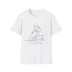 Who Rescued Who T-Shirt-T-Shirt-luxury-rescue-dog-t-shirt-for-dog-lovers-White-S-Rescue Paws Club