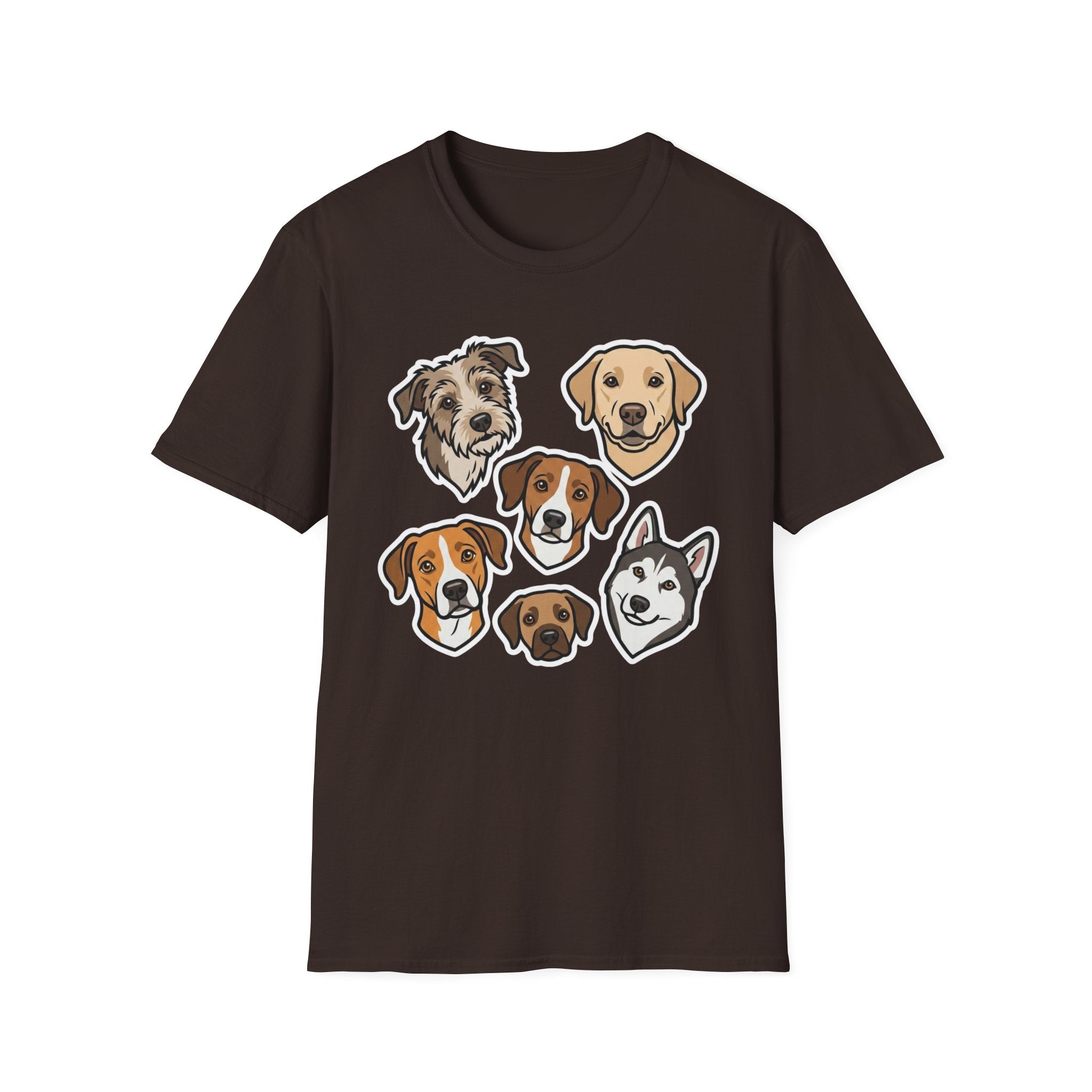 The Cutie Collective T-Shirt-T-Shirt-luxury-rescue-dog-t-shirt-for-dog-lovers-Dark Chocolate-S-Rescue Paws Club