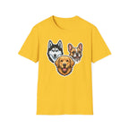 The Three Barketeers T-Shirt-T-Shirt-luxury-rescue-dog-t-shirt-for-dog-lovers-Daisy-S-Rescue Paws Club