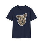 Too Cute to Ignore T-Shirt-T-Shirt-luxury-rescue-dog-t-shirt-for-dog-lovers-Navy-S-Rescue Paws Club