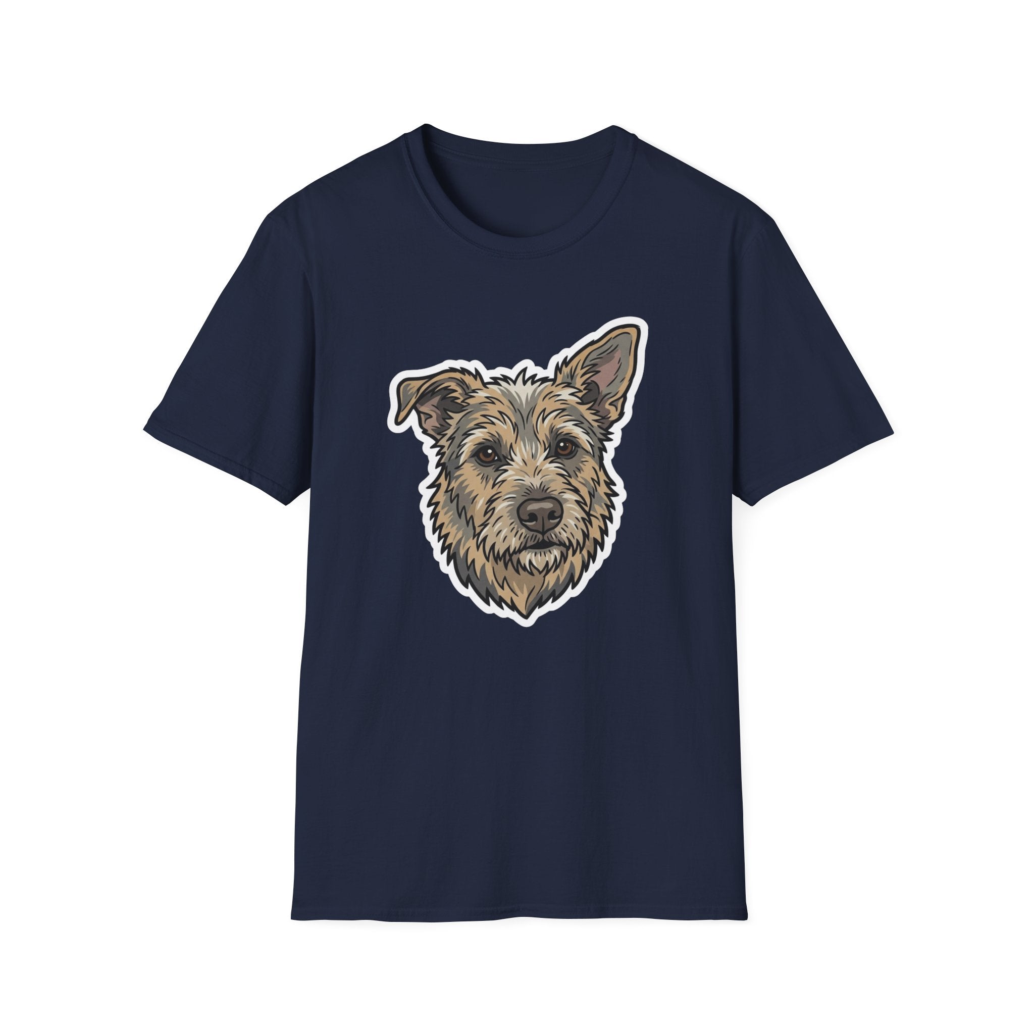 Too Cute to Ignore T-Shirt-T-Shirt-luxury-rescue-dog-t-shirt-for-dog-lovers-Navy-S-Rescue Paws Club