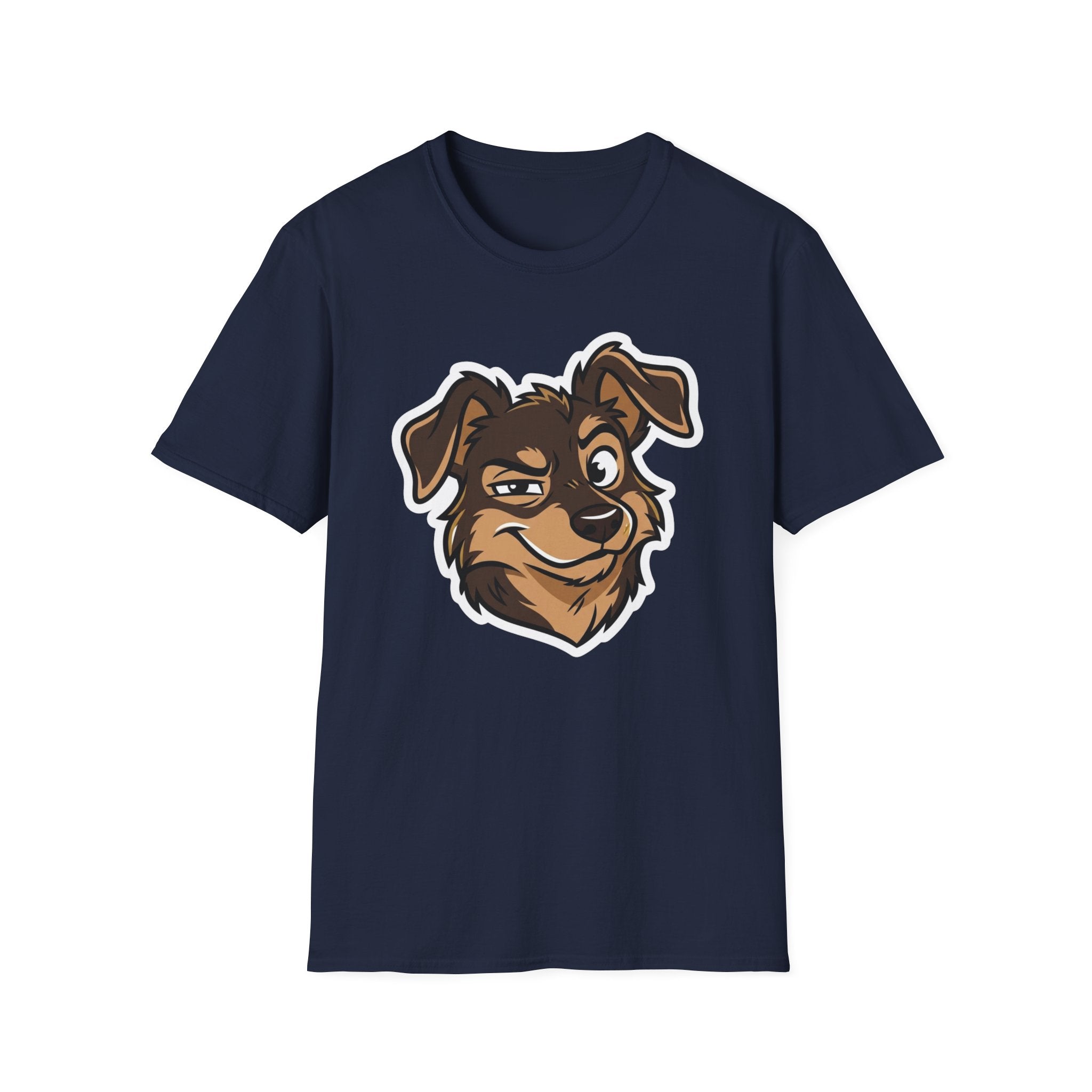 Too Cute to Care T-Shirt-T-Shirt-luxury-rescue-dog-t-shirt-for-dog-lovers-Navy-S-Rescue Paws Club