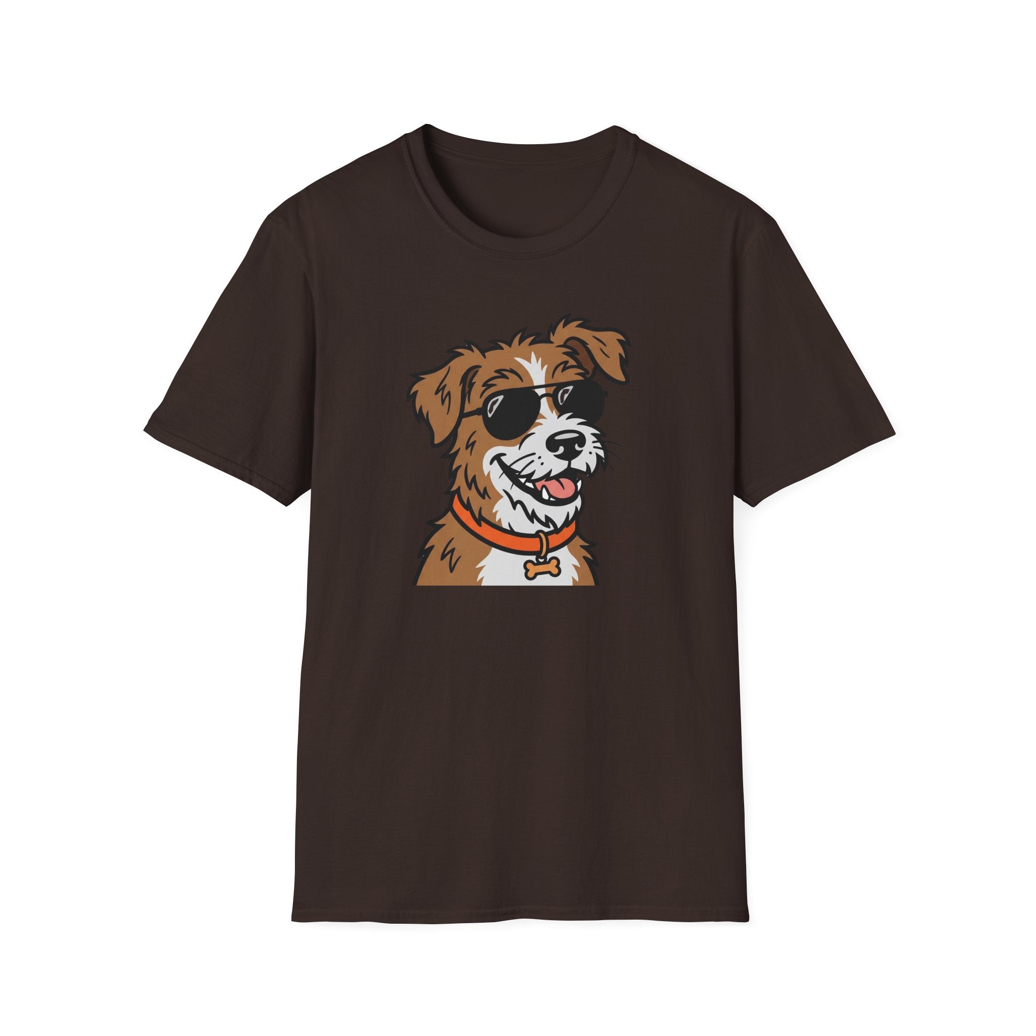 Smile & Shade T-Shirt-T-Shirt-luxury-rescue-dog-t-shirt-for-dog-lovers-Dark Chocolate-S-Rescue Paws Club