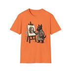 Lord Sketchington T-Shirt-T-Shirt-luxury-rescue-dog-t-shirt-for-dog-lovers-Heather Orange-S-Rescue Paws Club