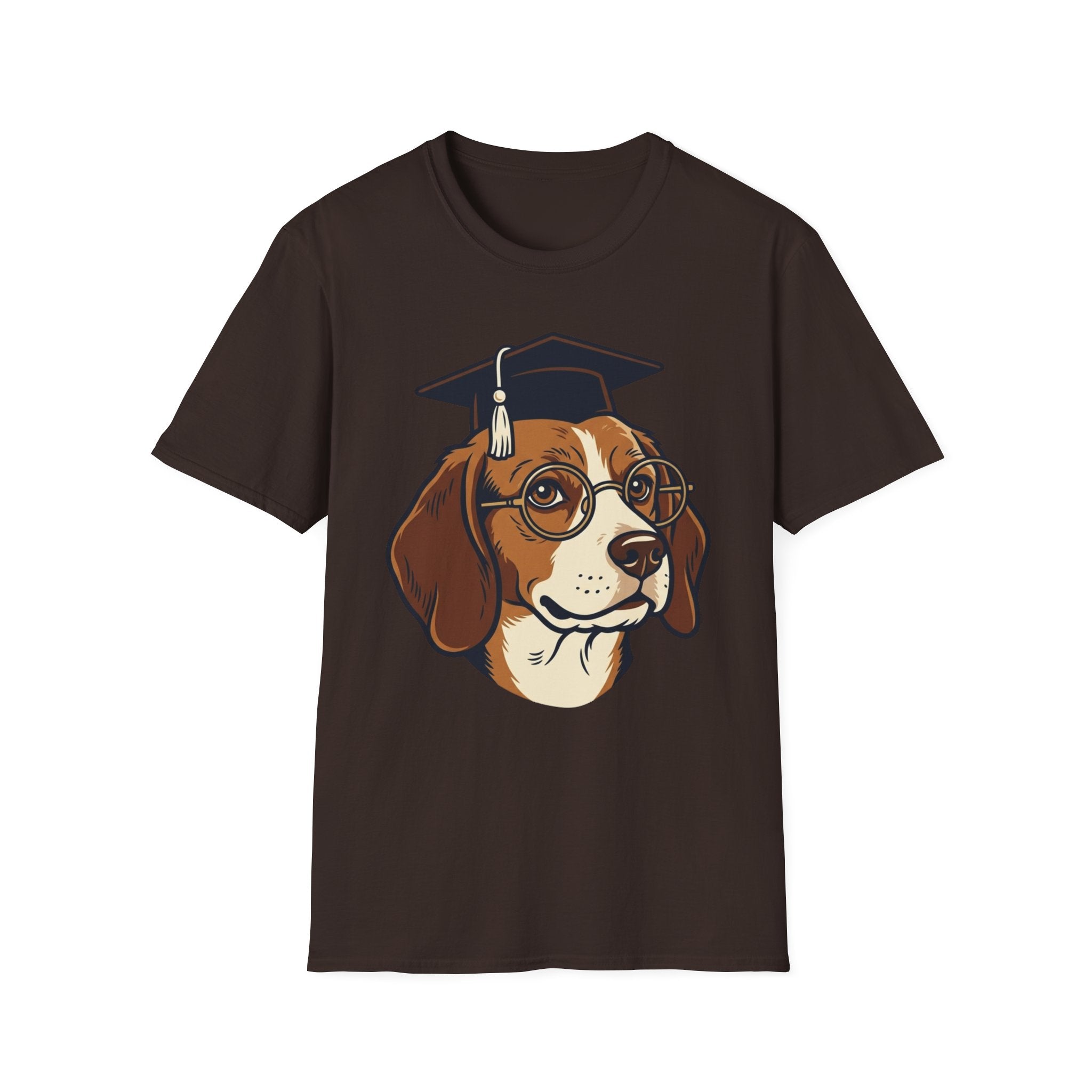 Smart Pup T-Shirt-T-Shirt-luxury-rescue-dog-t-shirt-for-dog-lovers-Dark Chocolate-S-Rescue Paws Club