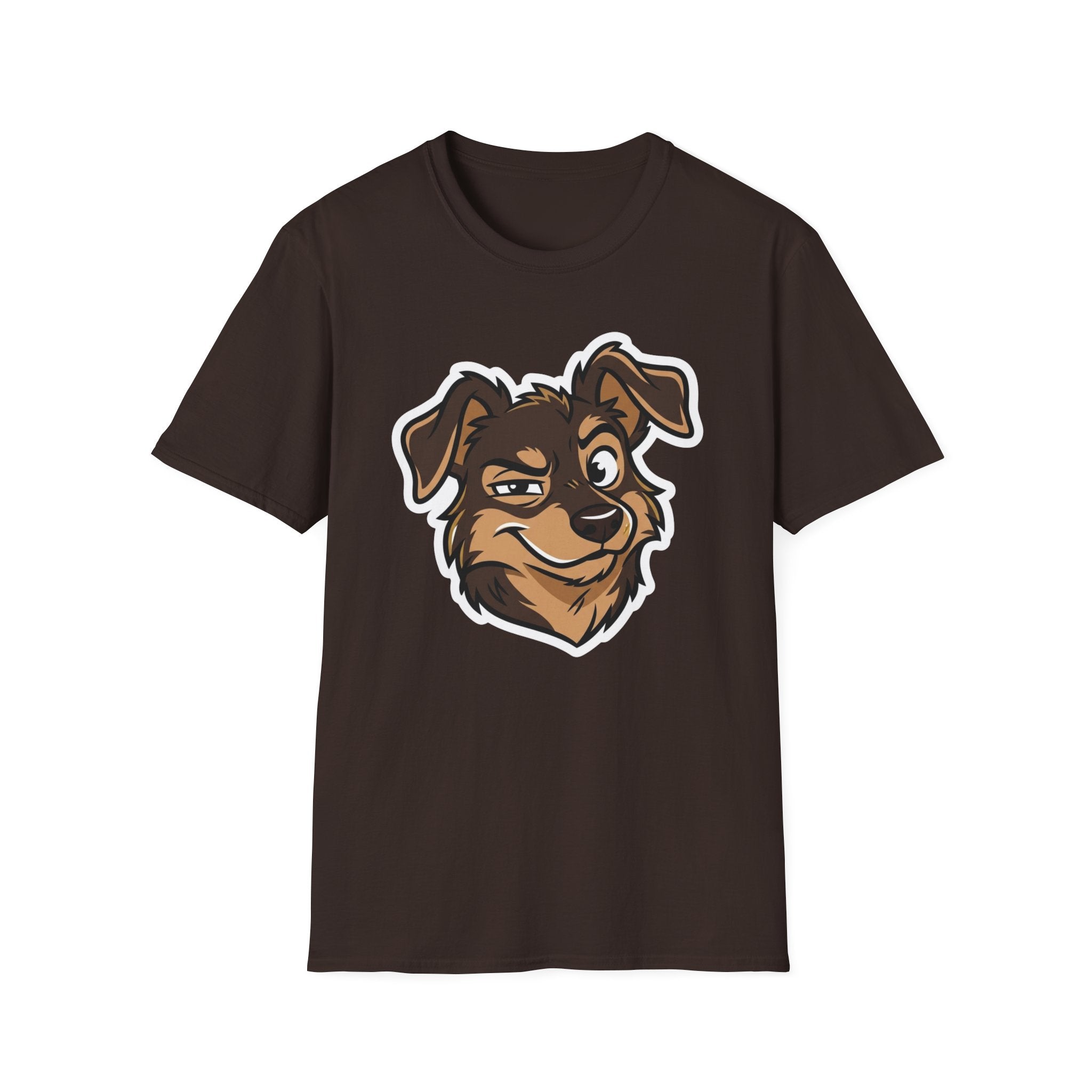 Too Cute to Care T-Shirt-T-Shirt-luxury-rescue-dog-t-shirt-for-dog-lovers-Dark Chocolate-S-Rescue Paws Club
