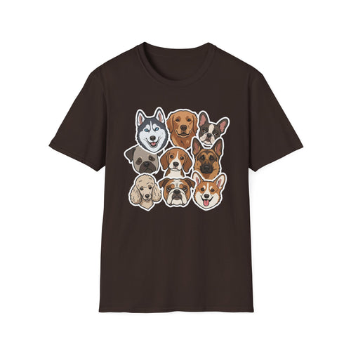 Cool Club Canine T-Shirt-T-Shirt-luxury-rescue-dog-t-shirt-for-dog-lovers-Dark Chocolate-S-Rescue Paws Club
