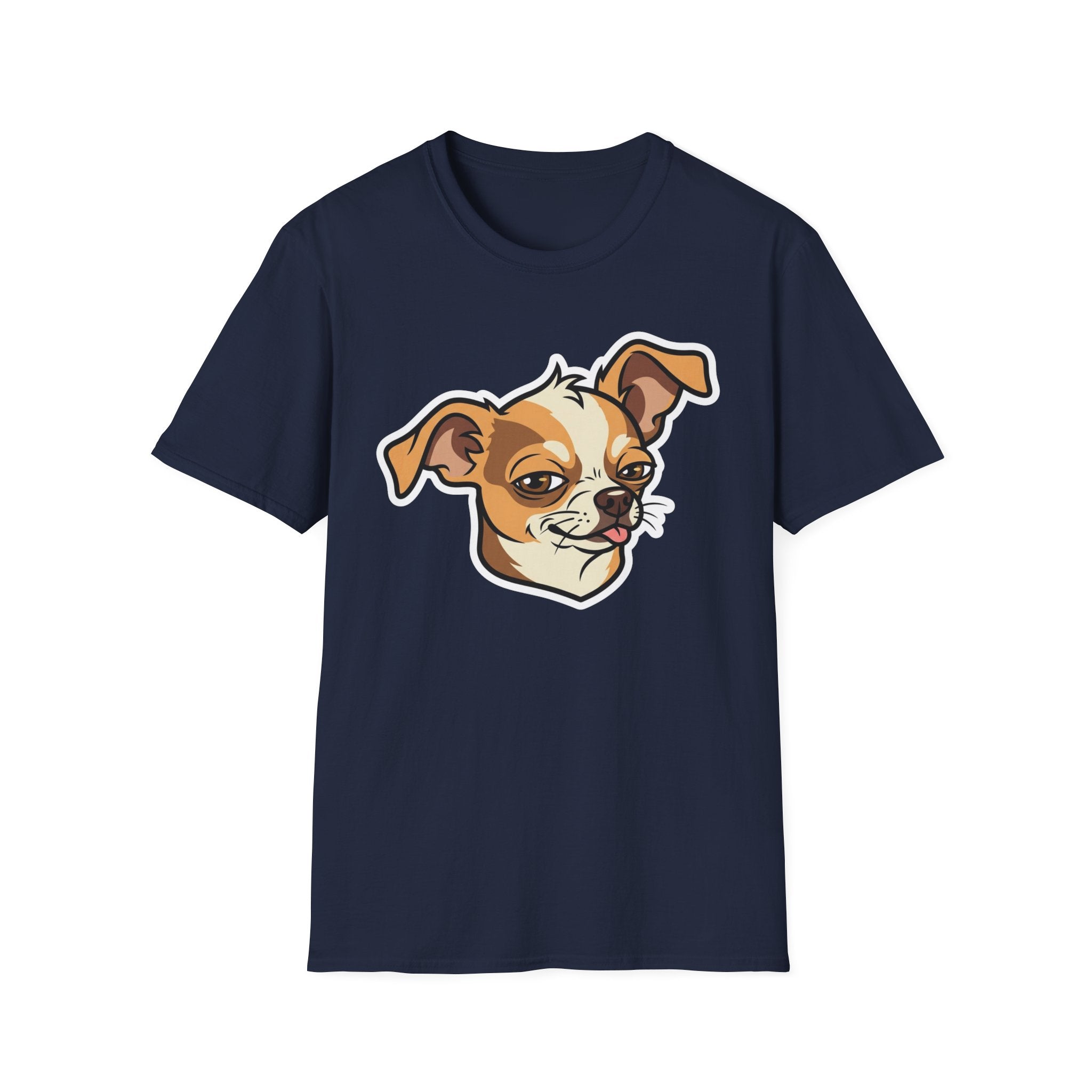 Sassy Chihuahua T-Shirt-T-Shirt-luxury-rescue-dog-t-shirt-for-dog-lovers-Navy-S-Rescue Paws Club
