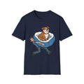 Like a Boss T-Shirt-T-Shirt-luxury-rescue-dog-t-shirt-for-dog-lovers-Navy-S-Rescue Paws Club