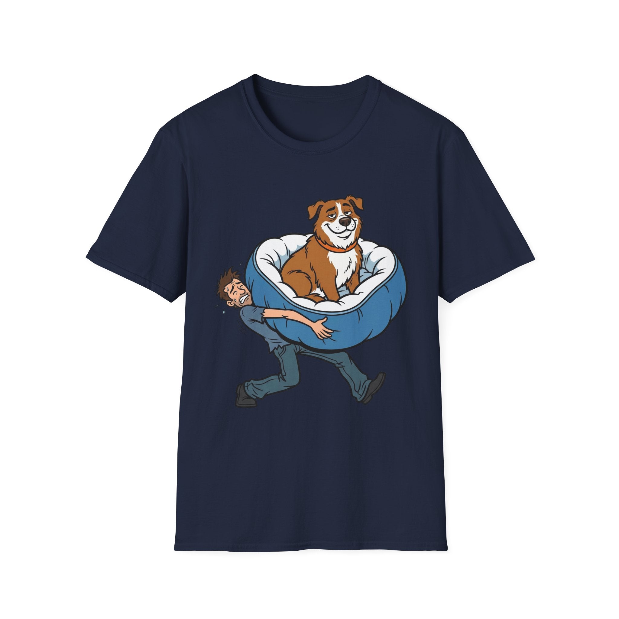 Like a Boss T-Shirt-T-Shirt-luxury-rescue-dog-t-shirt-for-dog-lovers-Navy-S-Rescue Paws Club