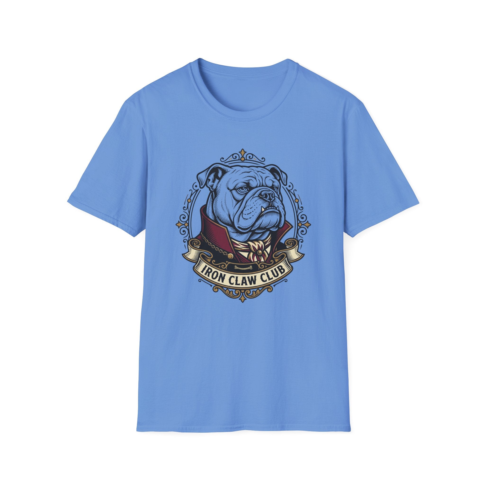Iron Claw Club T-Shirt-T-Shirt-luxury-rescue-dog-t-shirt-for-dog-lovers-Carolina Blue-S-Rescue Paws Club