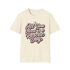 You Need is Rescue Dog T-Shirt-T-Shirt-luxury-rescue-dog-t-shirt-for-dog-lovers-Natural-S-Rescue Paws Club