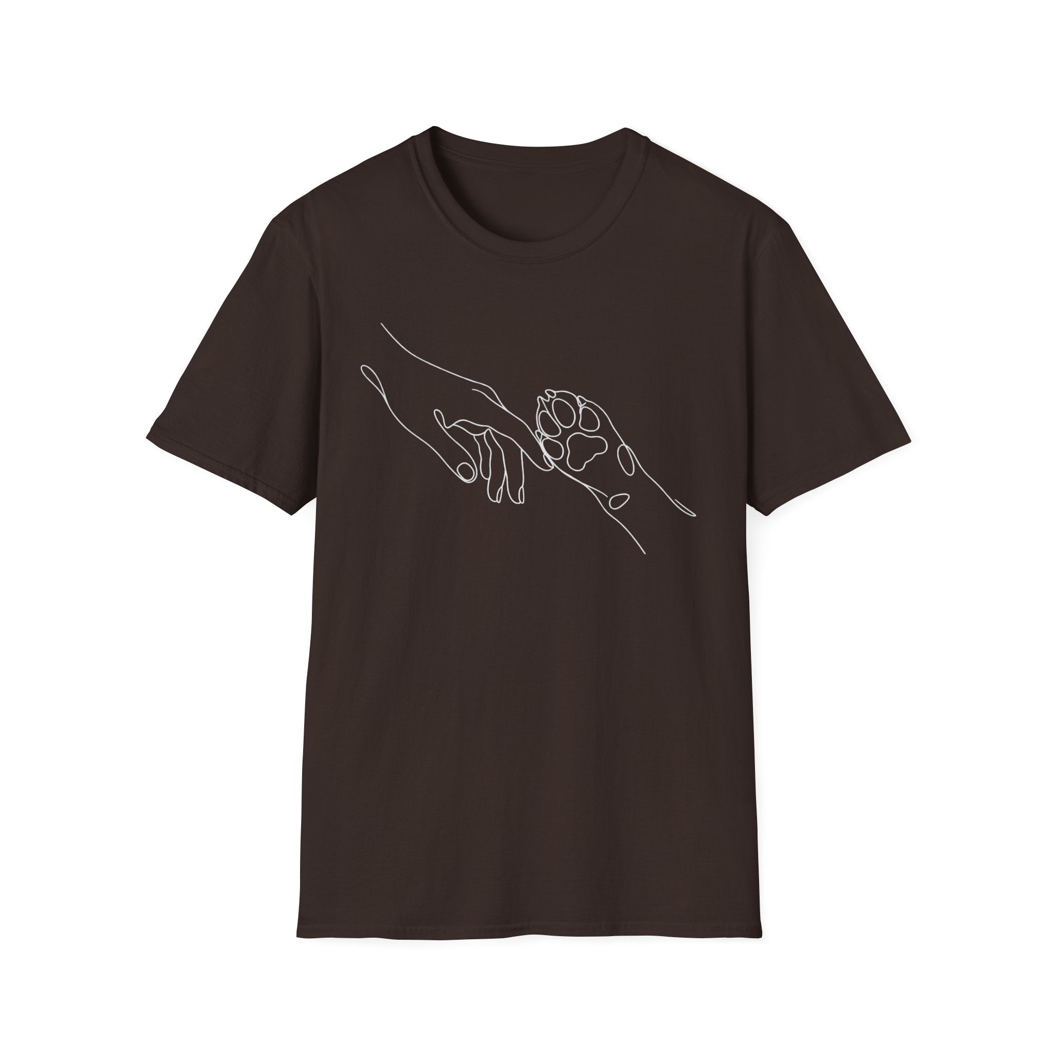 Paw Best Friend T-Shirt-T-Shirt-luxury-rescue-dog-t-shirt-for-dog-lovers-Dark Chocolate-S-Rescue Paws Club
