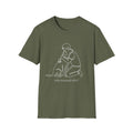 Who Rescued Who T-Shirt-T-Shirt-luxury-rescue-dog-t-shirt-for-dog-lovers-Military Green-S-Rescue Paws Club