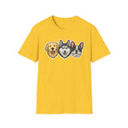 The Pawfect Trio T-Shirt-T-Shirt-luxury-rescue-dog-t-shirt-for-dog-lovers-Daisy-S-Rescue Paws Club