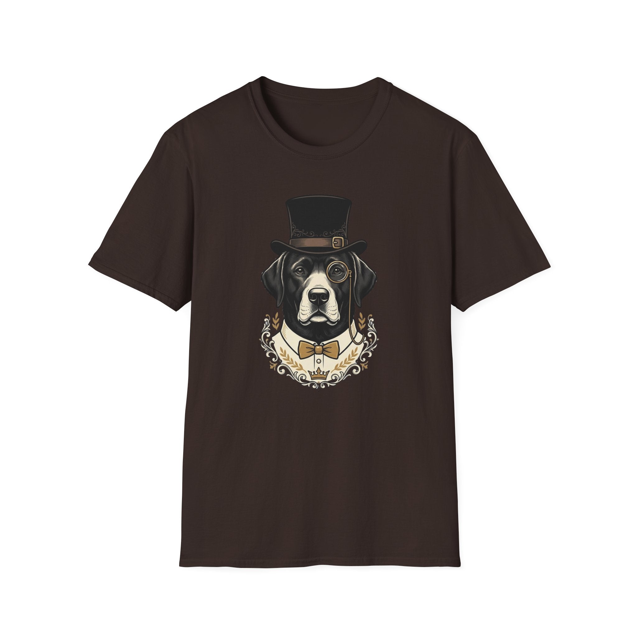Lord Barkley T-Shirt-T-Shirt-luxury-rescue-dog-t-shirt-for-dog-lovers-Dark Chocolate-S-Rescue Paws Club
