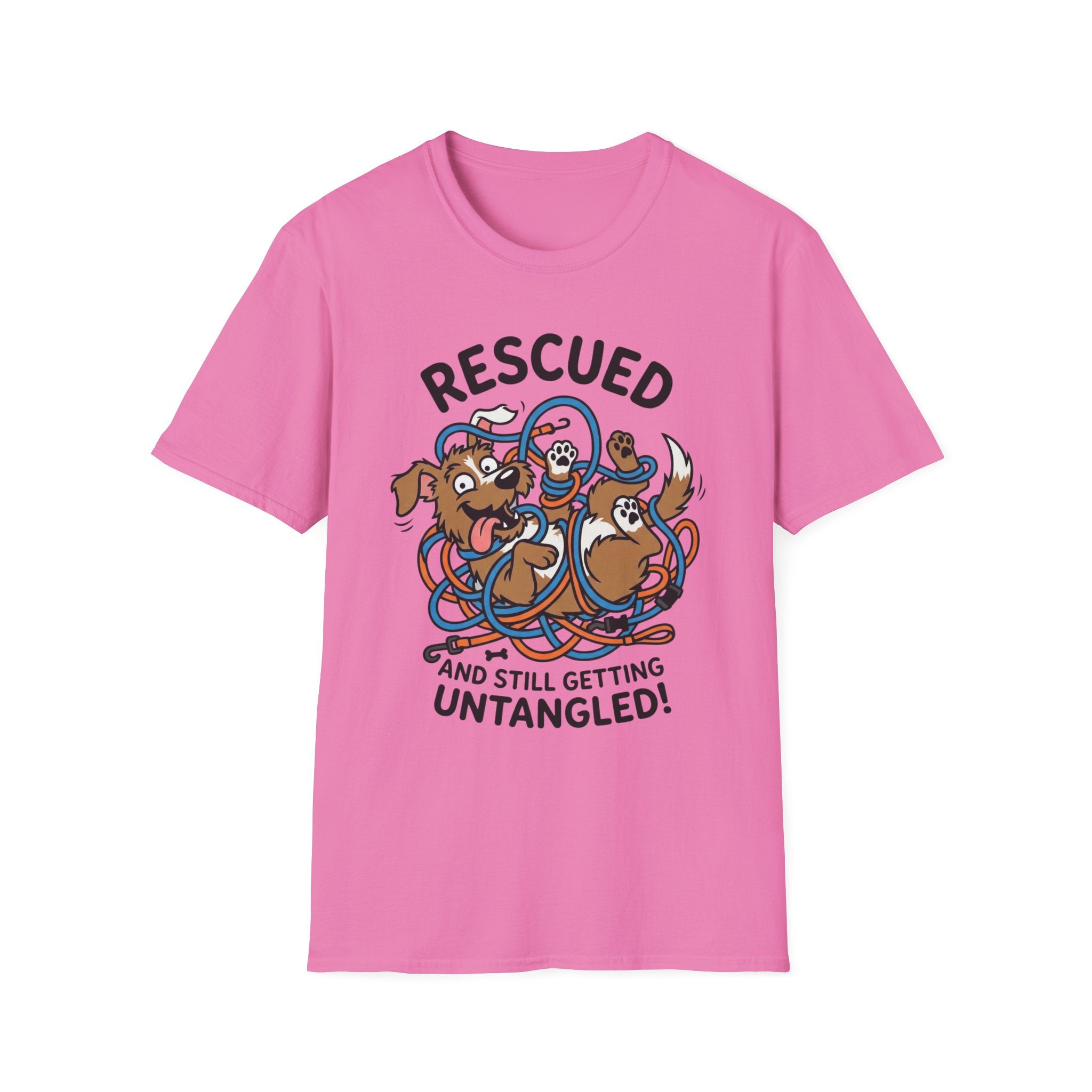 Untangled T-Shirt-T-Shirt-luxury-rescue-dog-t-shirt-for-dog-lovers-Azalea-S-Rescue Paws Club