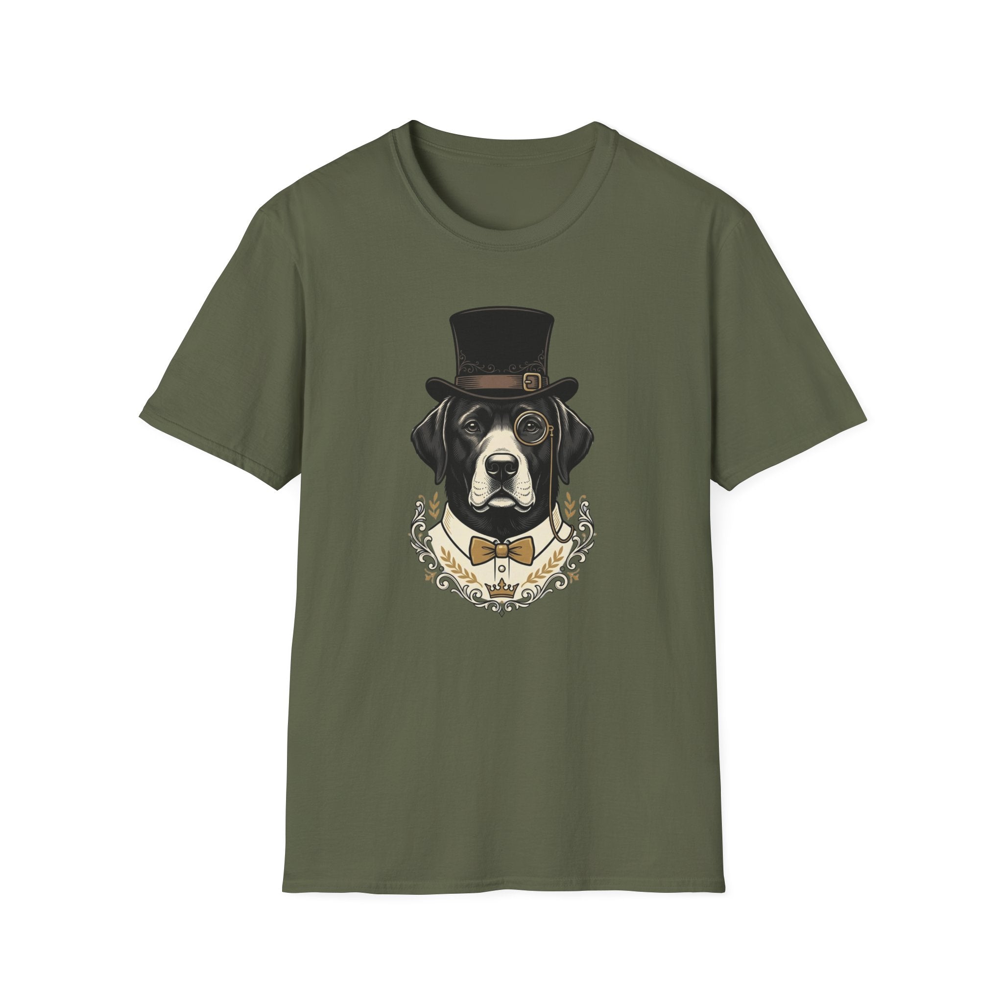 Lord Barkley T-Shirt-T-Shirt-luxury-rescue-dog-t-shirt-for-dog-lovers-Military Green-S-Rescue Paws Club