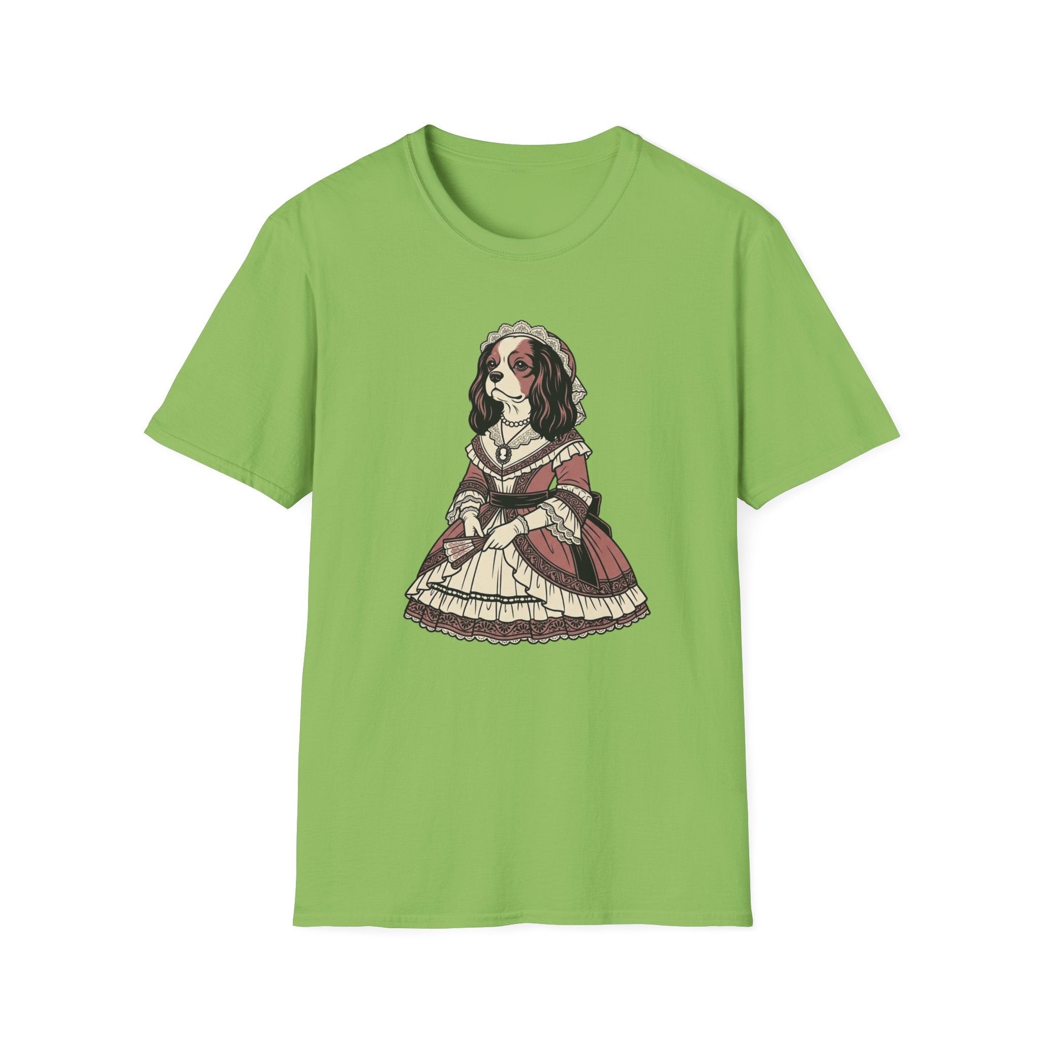Lady Floofiana T-Shirt-T-Shirt-luxury-rescue-dog-t-shirt-for-dog-lovers-Lime-S-Rescue Paws Club