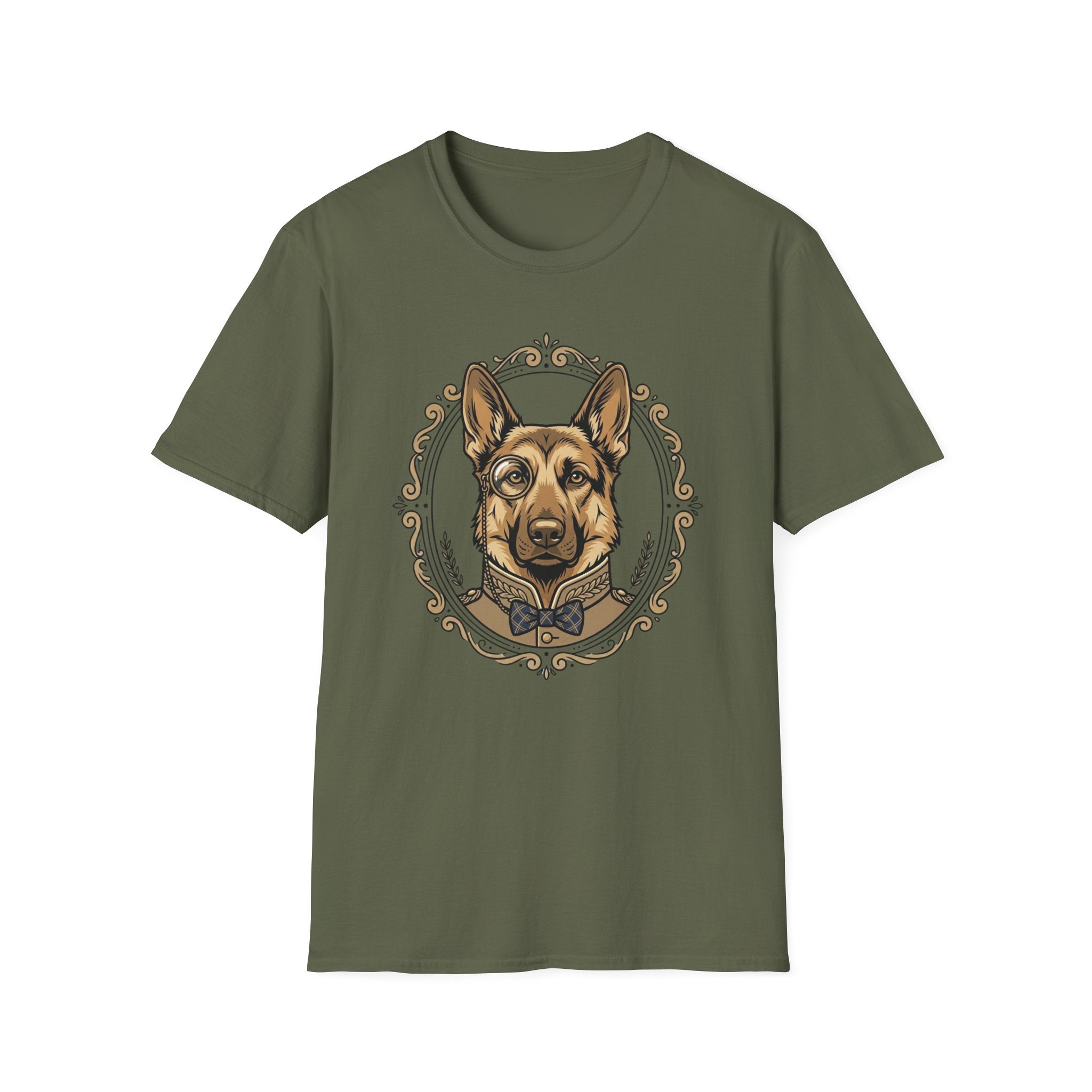 Lord Floofington T-Shirt-T-Shirt-luxury-rescue-dog-t-shirt-for-dog-lovers-Military Green-S-Rescue Paws Club