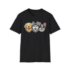 The Pawfect Trio T-Shirt-T-Shirt-luxury-rescue-dog-t-shirt-for-dog-lovers-Black-S-Rescue Paws Club