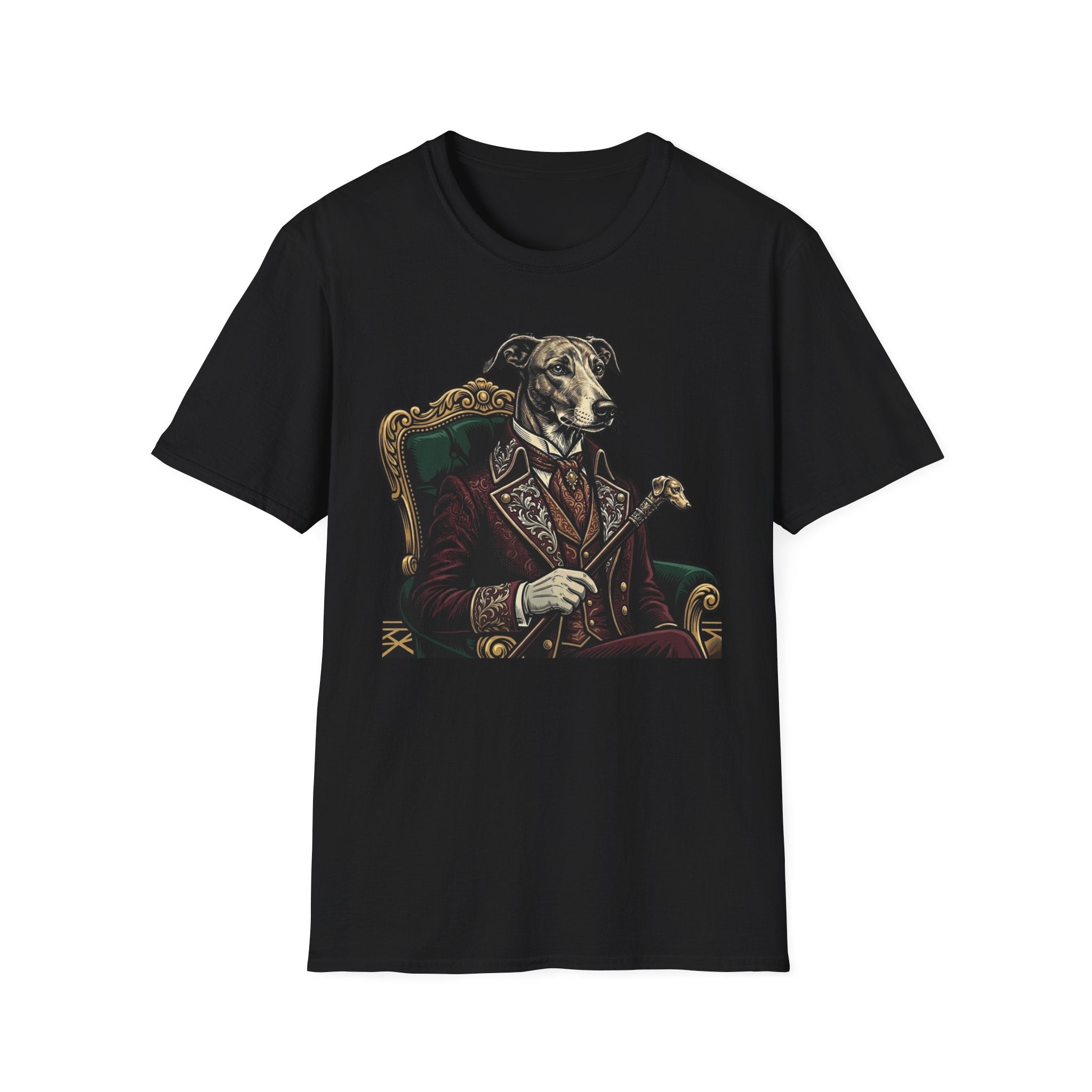 Viscount Wagmore T-Shirt-T-Shirt-luxury-rescue-dog-t-shirt-for-dog-lovers-Black-S-Rescue Paws Club