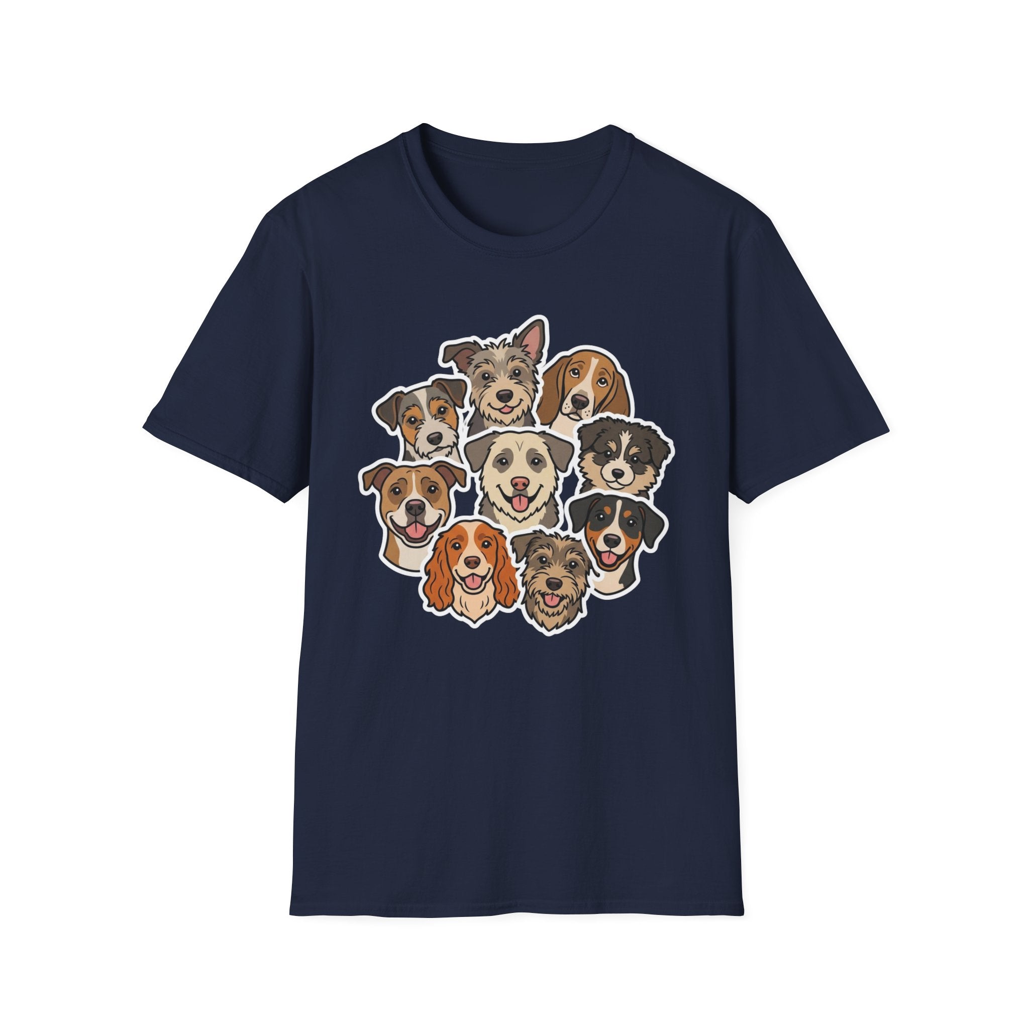 My Kind of Crowd T-Shirt-T-Shirt-luxury-rescue-dog-t-shirt-for-dog-lovers-Navy-S-Rescue Paws Club
