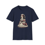 Lady Floofiana T-Shirt-T-Shirt-luxury-rescue-dog-t-shirt-for-dog-lovers-Navy-S-Rescue Paws Club