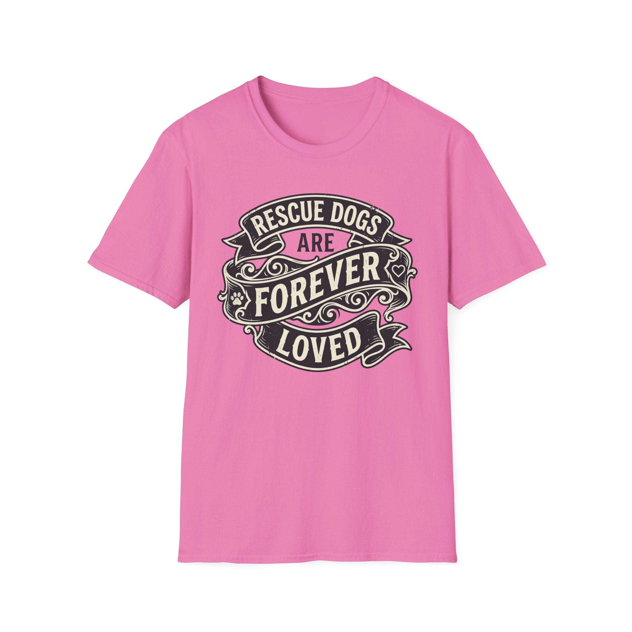 Forever Loved T-Shirt-T-Shirt-luxury-rescue-dog-t-shirt-for-dog-lovers-Azalea-S-Rescue Paws Club