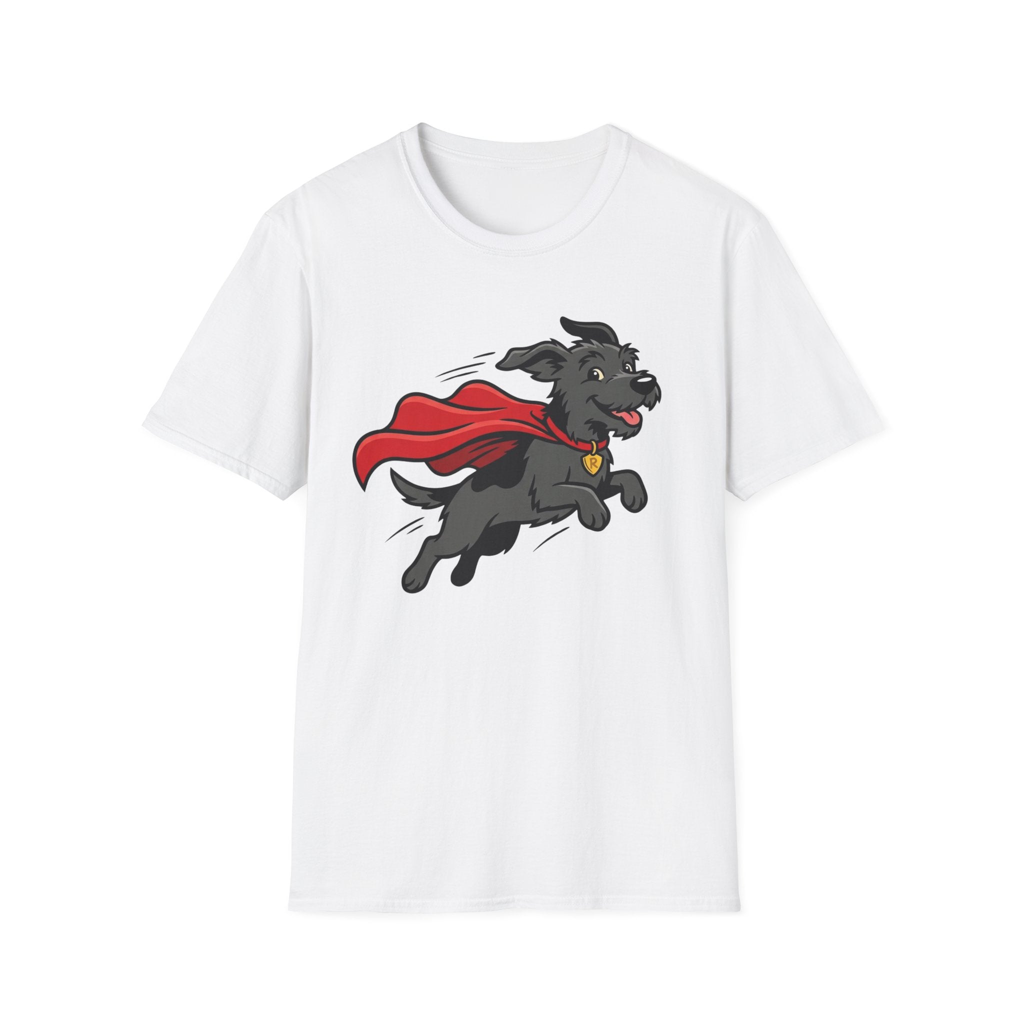 Superhero Pup T-Shirt-T-Shirt-luxury-rescue-dog-t-shirt-for-dog-lovers-White-S-Rescue Paws Club