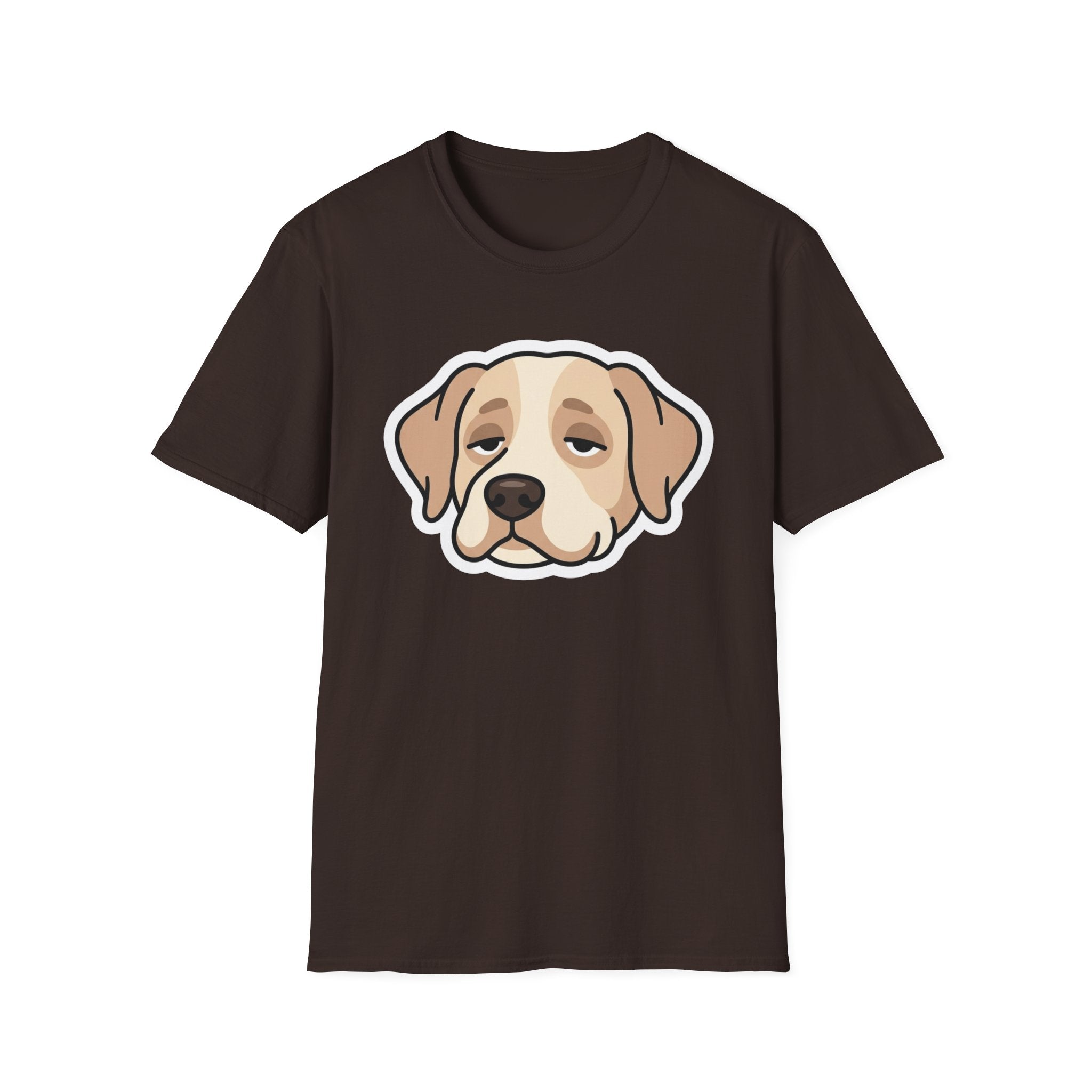 Too Lazy to Bark T-Shirt-T-Shirt-luxury-rescue-dog-t-shirt-for-dog-lovers-Dark Chocolate-S-Rescue Paws Club