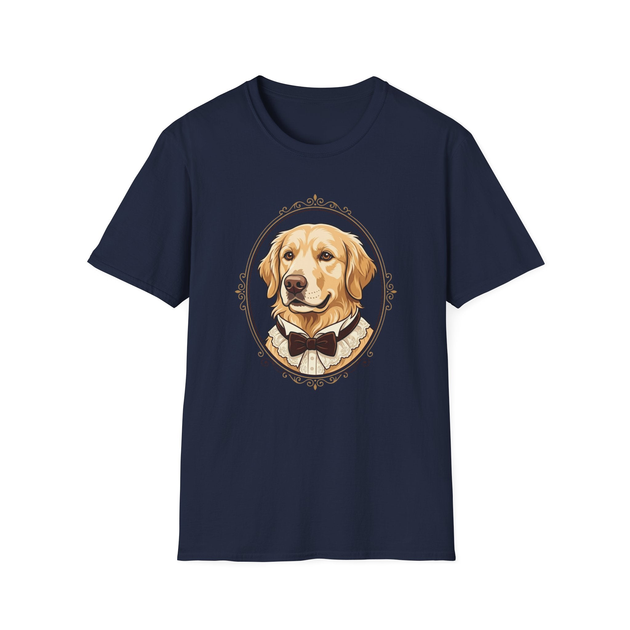 Sir Woofrey T-Shirt-T-Shirt-luxury-rescue-dog-t-shirt-for-dog-lovers-Navy-S-Rescue Paws Club