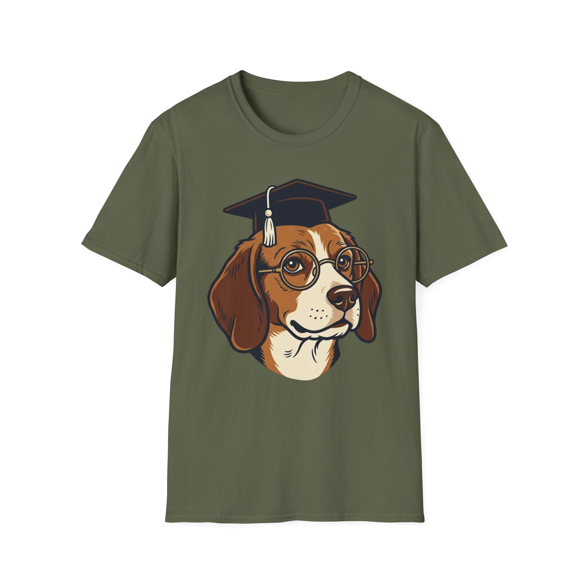 Smart Pup T-Shirt-T-Shirt-luxury-rescue-dog-t-shirt-for-dog-lovers-Military Green-S-Rescue Paws Club