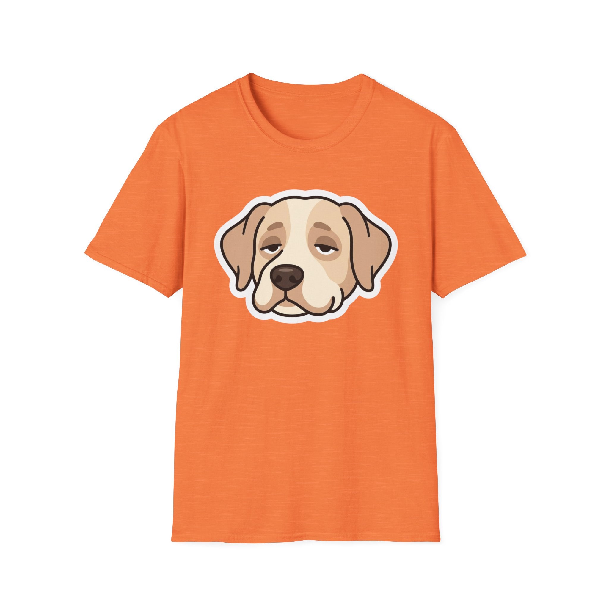 Too Lazy to Bark T-Shirt-T-Shirt-luxury-rescue-dog-t-shirt-for-dog-lovers-Heather Orange-S-Rescue Paws Club