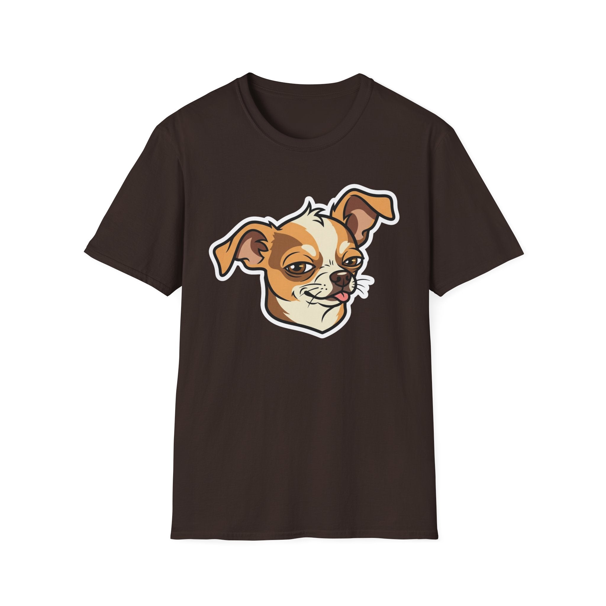 Sassy Chihuahua T-Shirt-T-Shirt-luxury-rescue-dog-t-shirt-for-dog-lovers-Dark Chocolate-S-Rescue Paws Club