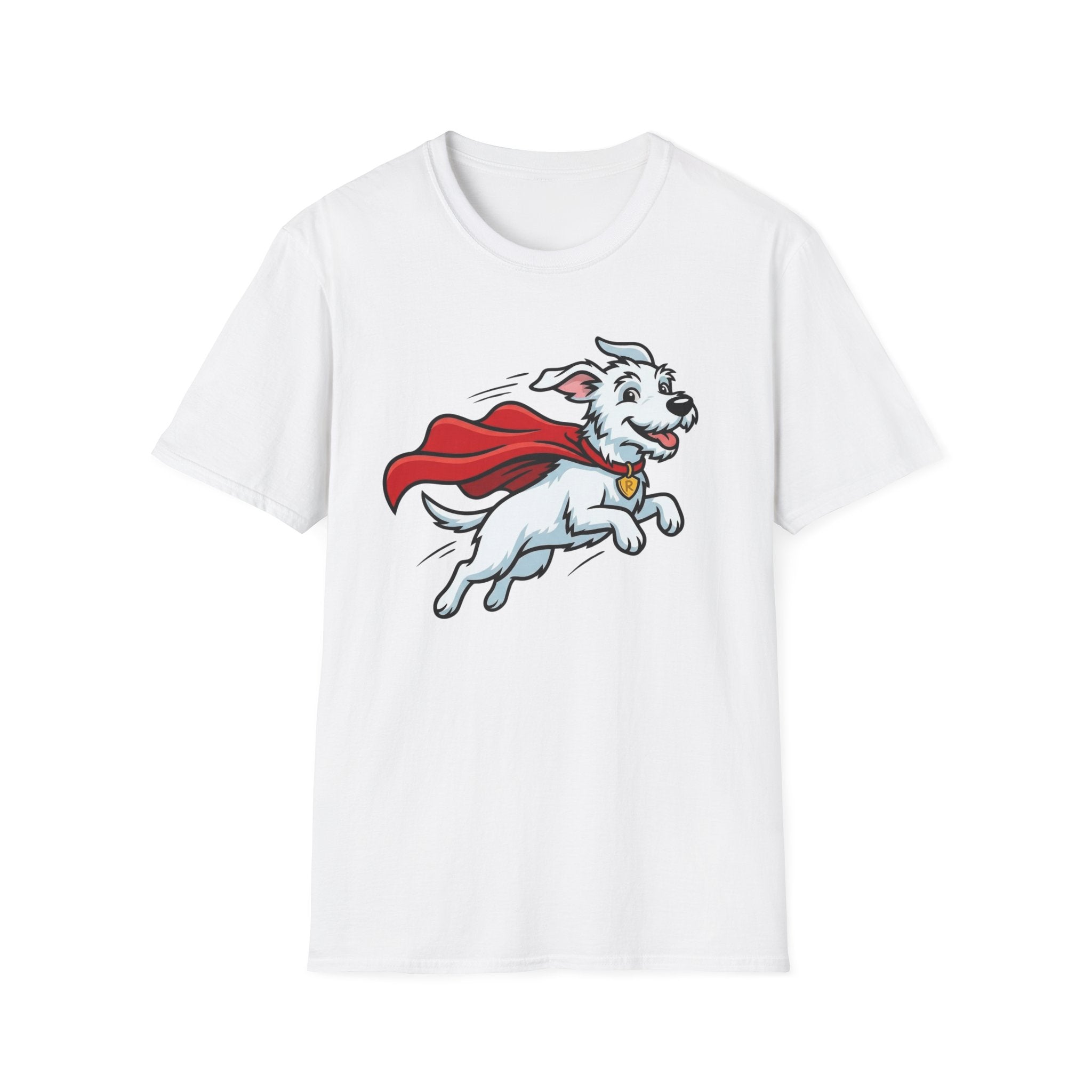 Superhero Dog T-Shirt-T-Shirt-luxury-rescue-dog-t-shirt-for-dog-lovers-White-S-Rescue Paws Club