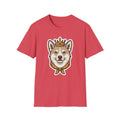 Little Prince of Paws T-Shirt-T-Shirt-luxury-rescue-dog-t-shirt-for-dog-lovers-Heather Red-S-Rescue Paws Club