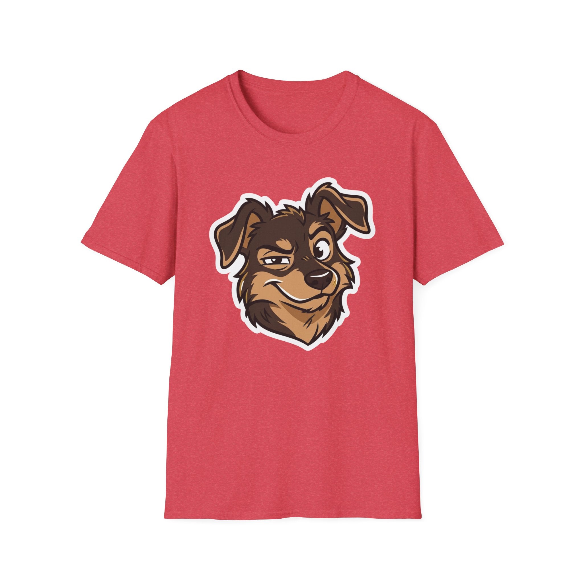 Too Cute to Care T-Shirt-T-Shirt-luxury-rescue-dog-t-shirt-for-dog-lovers-Heather Red-S-Rescue Paws Club