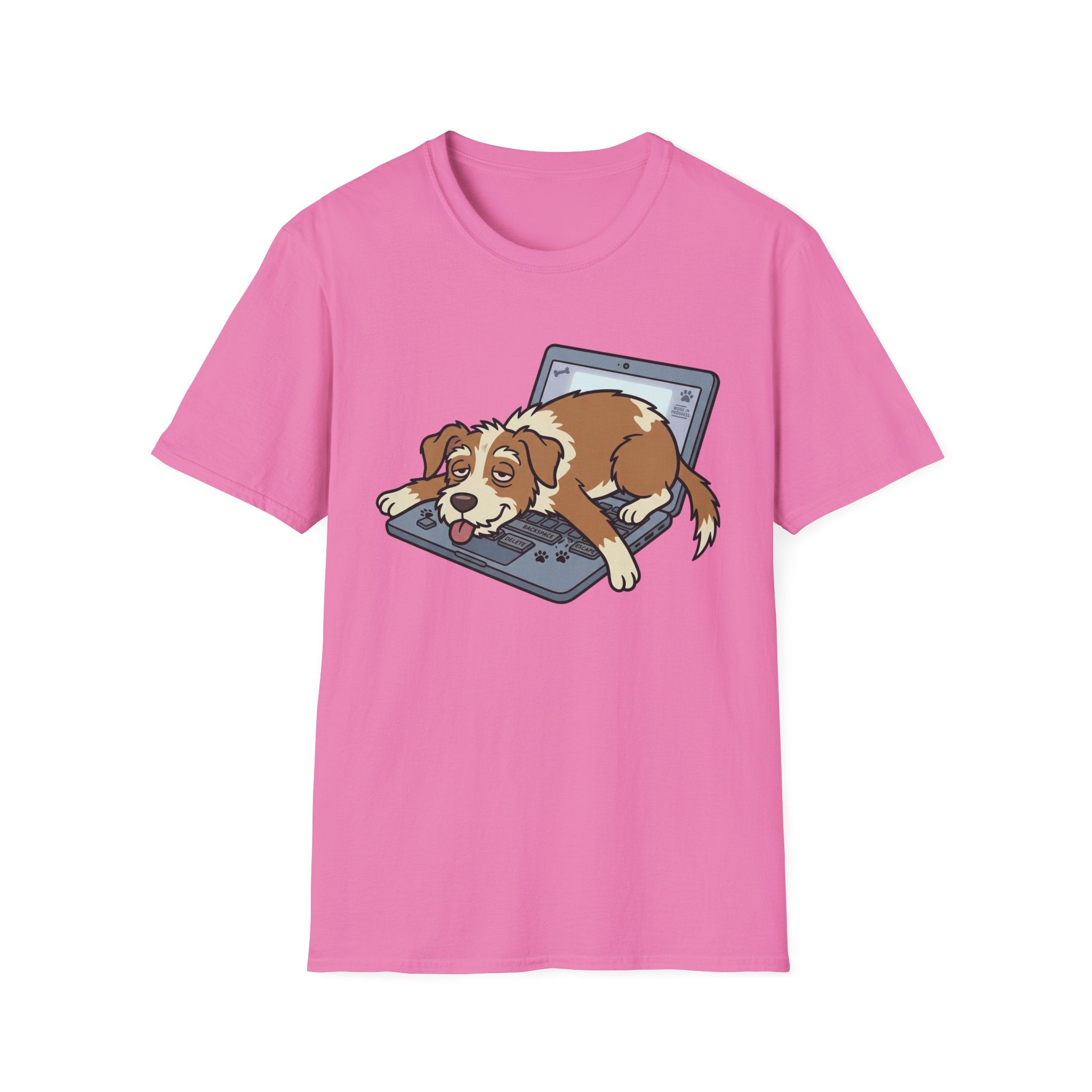 Work From Paw T-Shirt-T-Shirt-luxury-rescue-dog-t-shirt-for-dog-lovers-Azalea-S-Rescue Paws Club