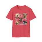 Rescue Pack Club T-Shirt-T-Shirt-luxury-rescue-dog-t-shirt-for-dog-lovers-Heather Red-S-Rescue Paws Club