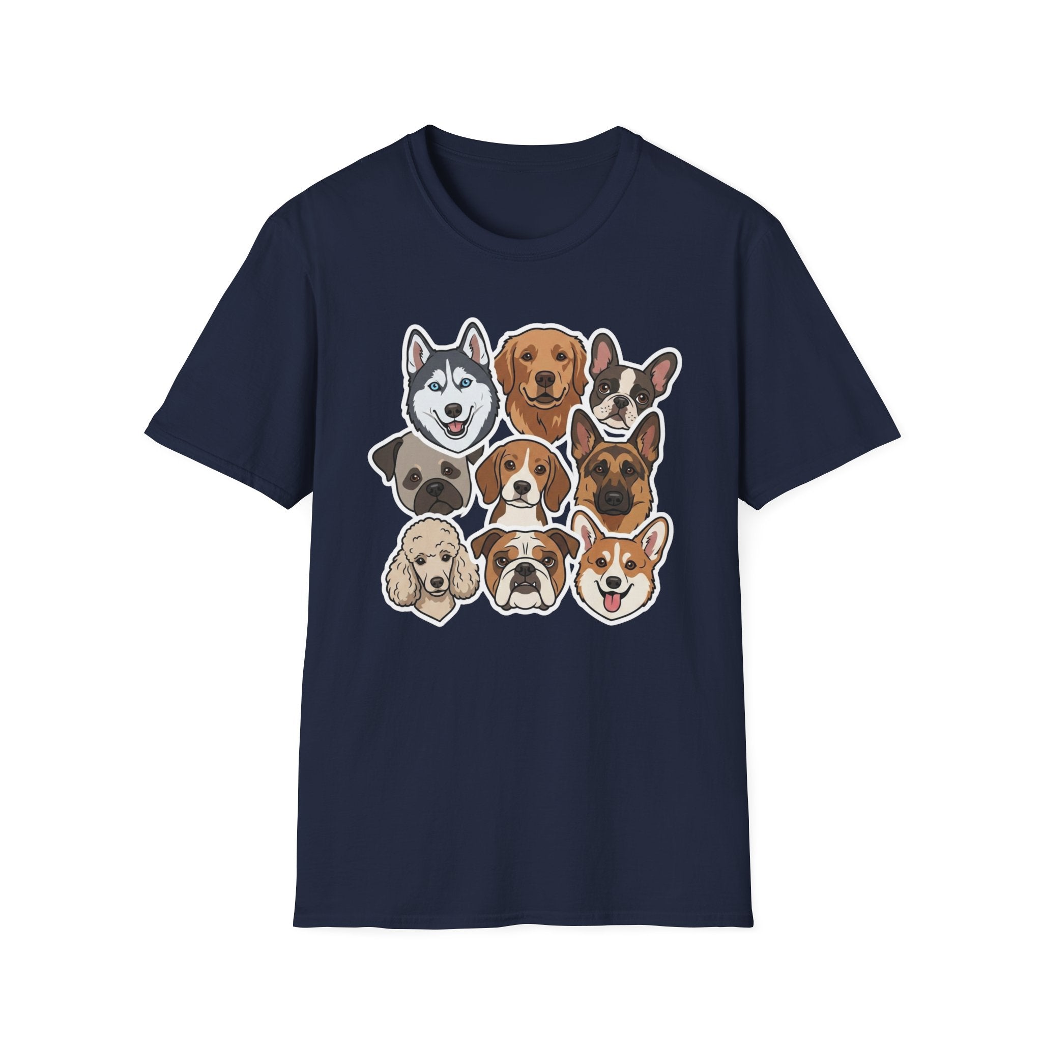 Cool Club Canine T-Shirt-T-Shirt-luxury-rescue-dog-t-shirt-for-dog-lovers-Navy-S-Rescue Paws Club
