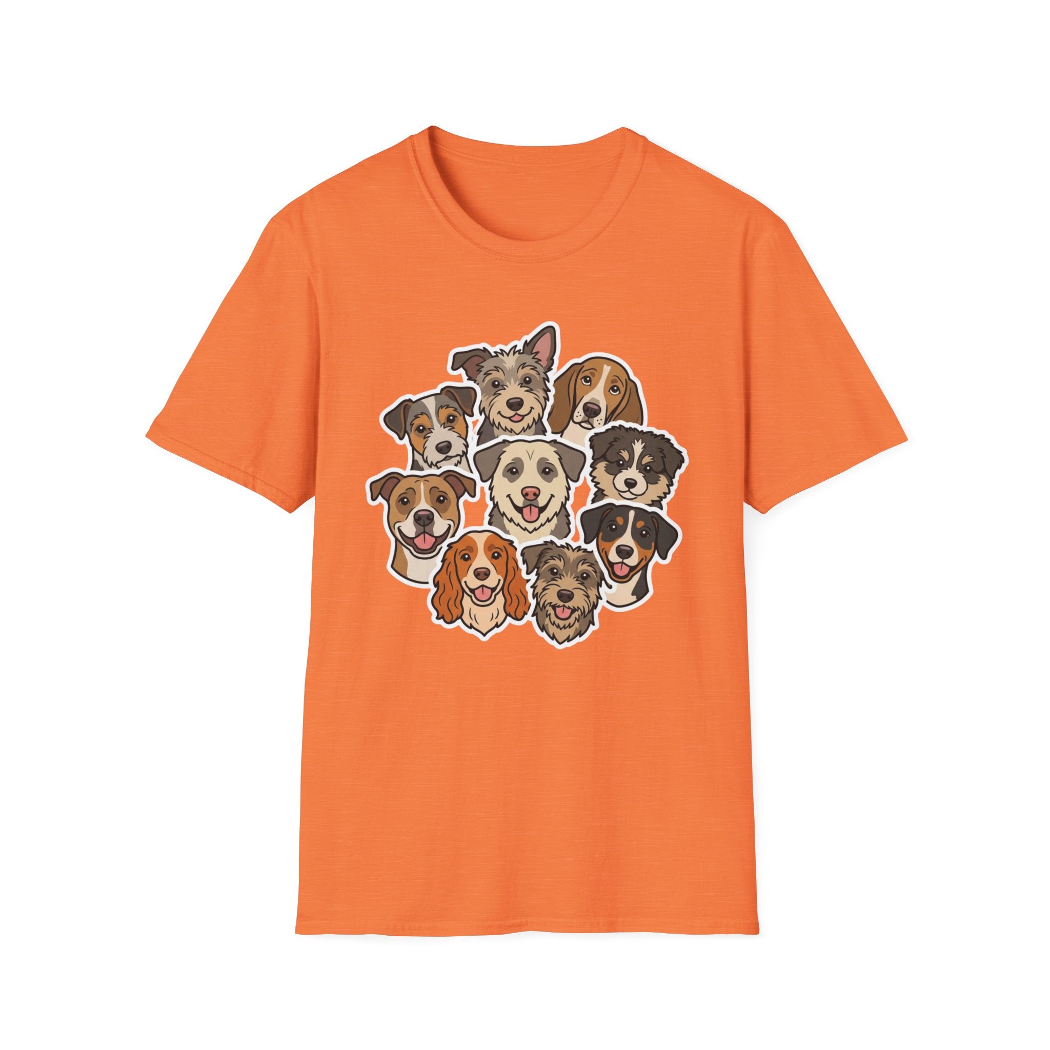 My Kind of Crowd T-Shirt-T-Shirt-luxury-rescue-dog-t-shirt-for-dog-lovers-Heather Orange-S-Rescue Paws Club