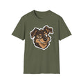 Too Cute to Care T-Shirt-T-Shirt-luxury-rescue-dog-t-shirt-for-dog-lovers-Military Green-S-Rescue Paws Club