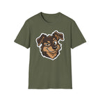 Too Cute to Care T-Shirt-T-Shirt-luxury-rescue-dog-t-shirt-for-dog-lovers-Military Green-S-Rescue Paws Club