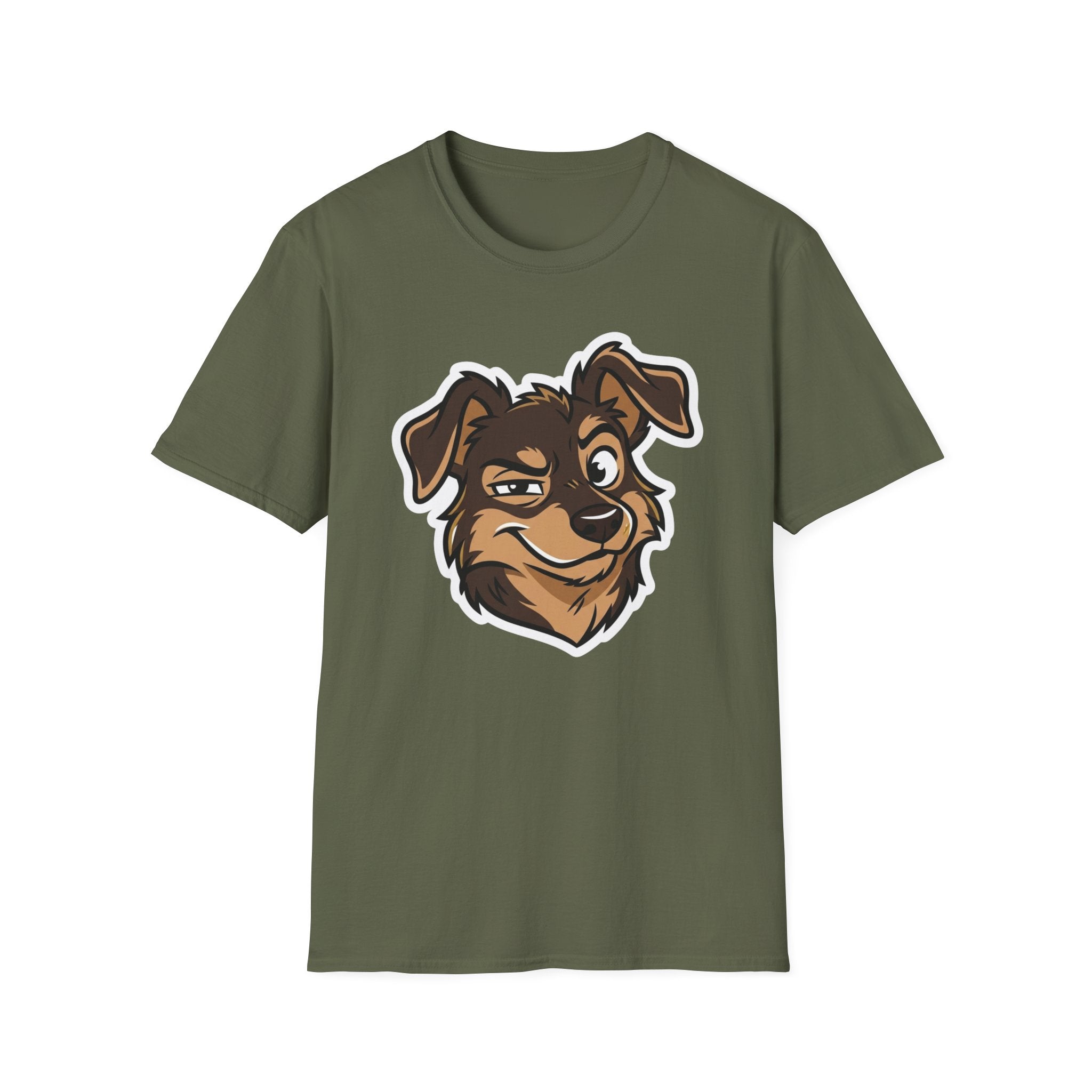 Too Cute to Care T-Shirt-T-Shirt-luxury-rescue-dog-t-shirt-for-dog-lovers-Military Green-S-Rescue Paws Club