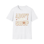 Adopt Dont Shop Rescue Shirt-T-Shirt-luxury-rescue-dog-t-shirt-for-dog-lovers-White-S-Rescue Paws Club